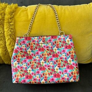 Nanette Lepore small chain floral purse Never used